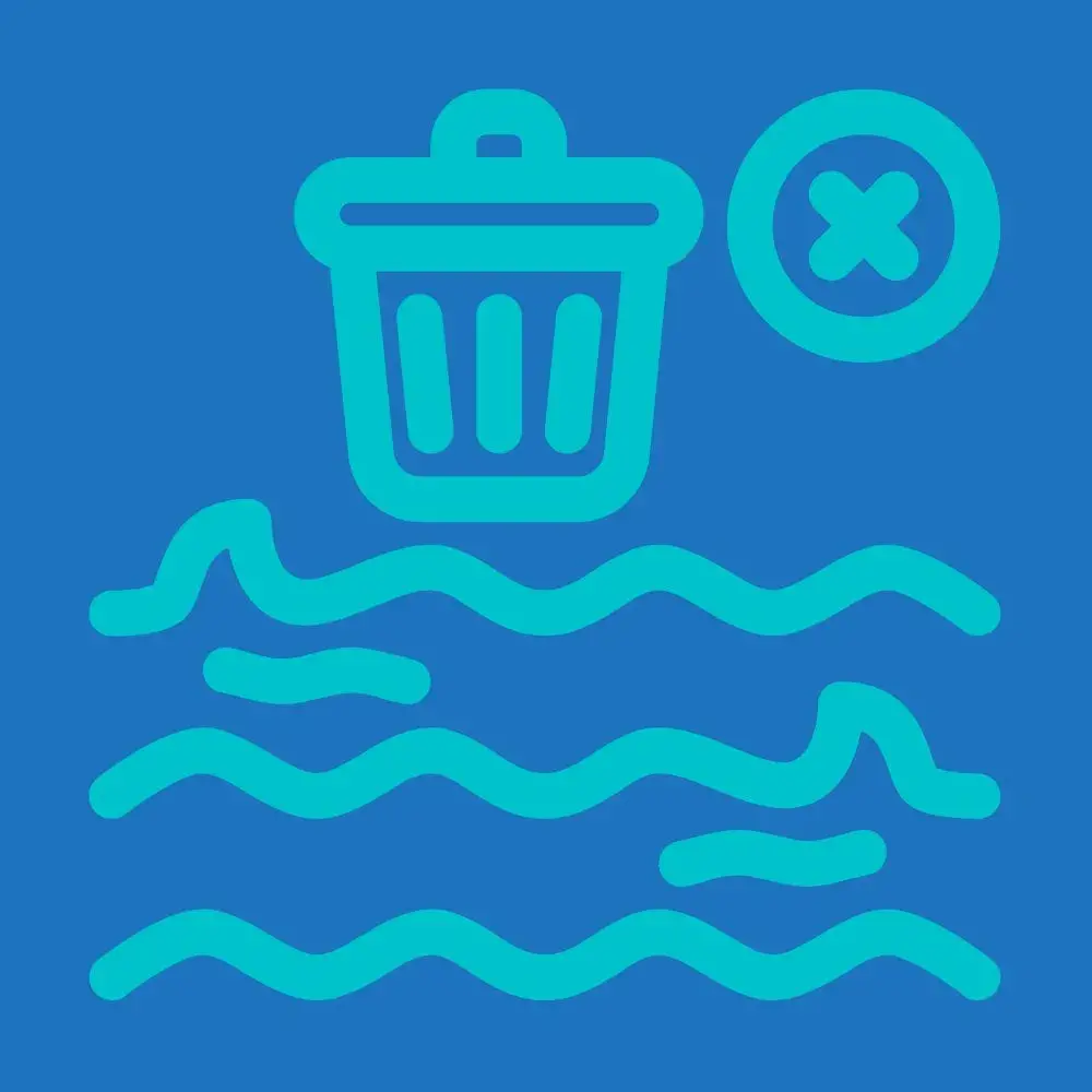 No tirar basura al Mar